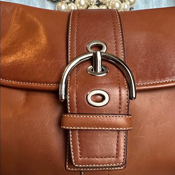 Coach Vintage cognac leather Soho 🤎🧡🤎 shoulder bag - Picture 4 of 16